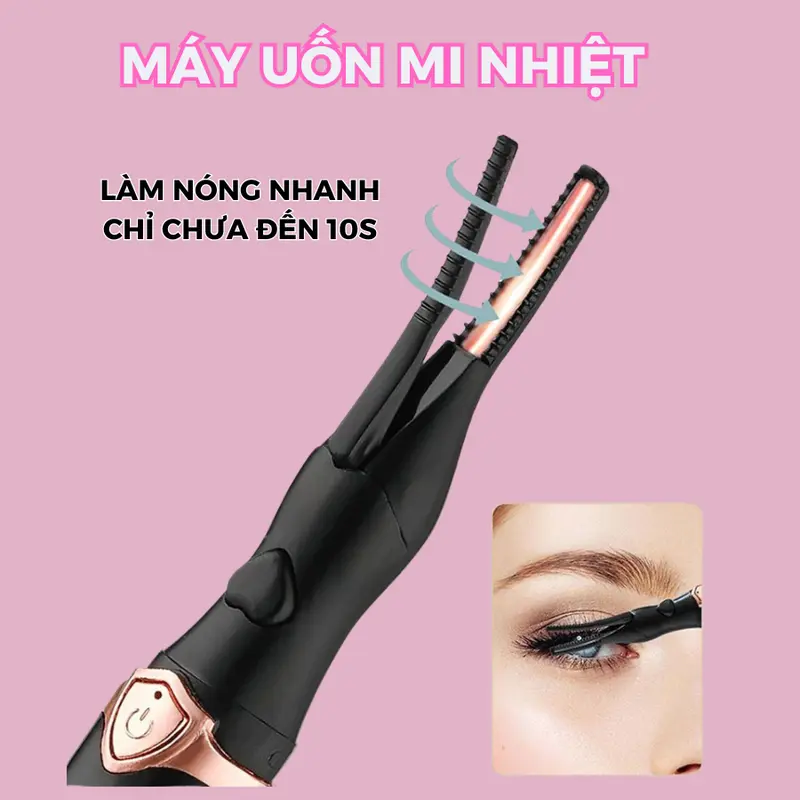 MÁY UÔN MI NHIỆT 3 CẤP ĐỘ, UỐN MI CONG TRONG 30s 3