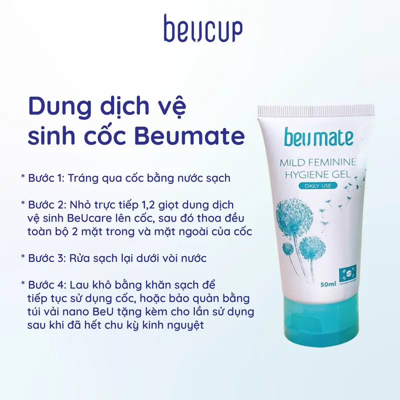 Cleansing Dung Dịch Vệ Sinh Cốc Nguyệt San Beumate 50ml - BM601 4