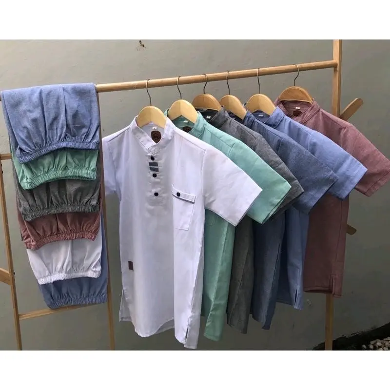 SETELAN KOKO KURTA OXPORD POLOS // SETELAN BAJU MUSLIM ANAK LAKI-LAKI TERBARU USIA 1-10 TAHUN // STELAN KOKO KURTA ANAK COWOK // BAJU KOKO ANAK 7