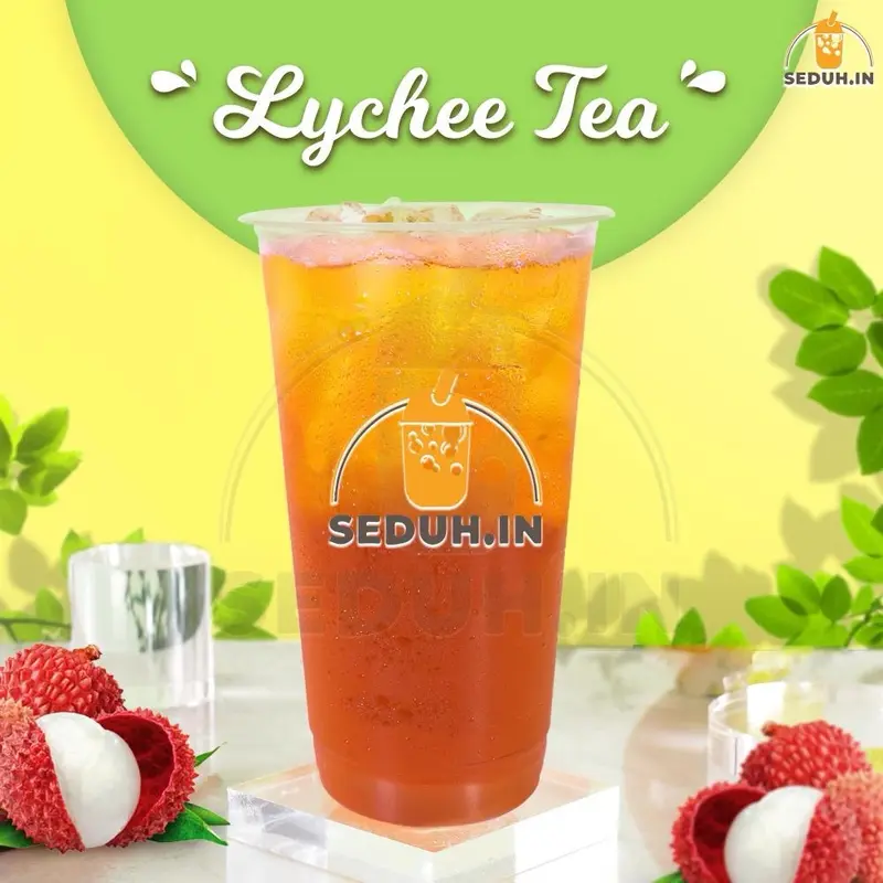 LYCHEE TEA 1KG.BUBUK MINUMAN PREMIUM PREMIX Gula Serbuk Powder Drink Ice 1