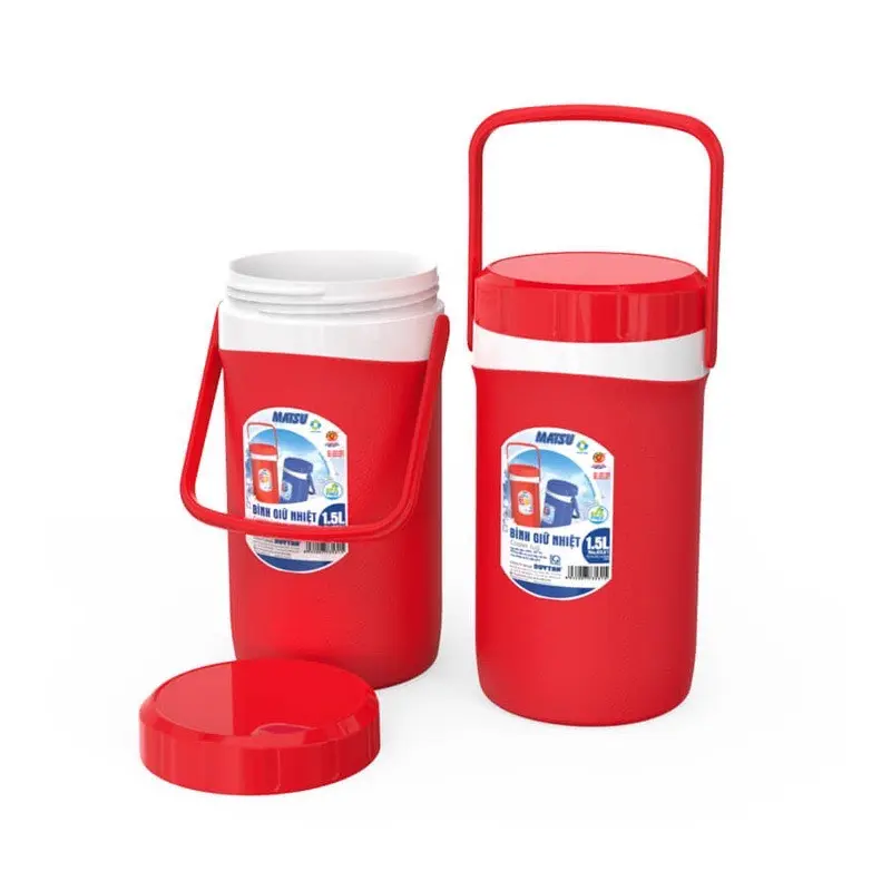 Bình giữ nhiệt nhựa DT 750ml, 1L, 1L5, 2L, 3L, 4L giữ nhiệt 8 tiếng 1