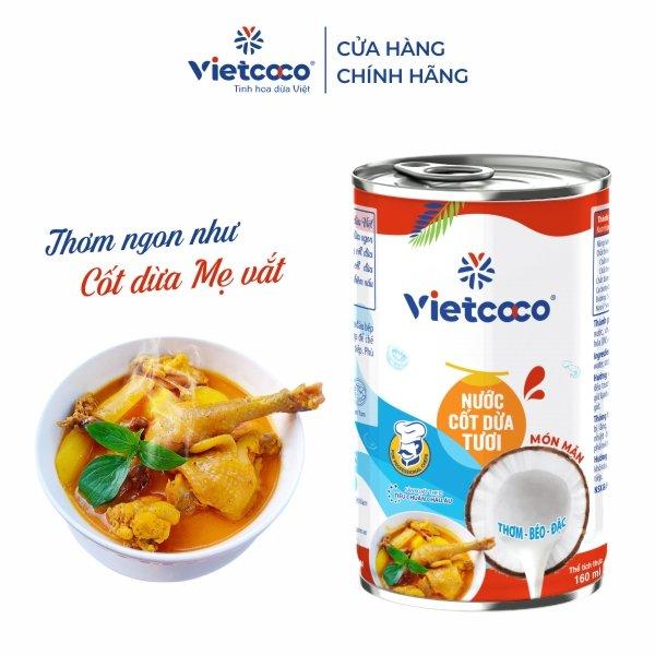 Nước cốt dừa tươi Vietcoco 160ml - Món mặn