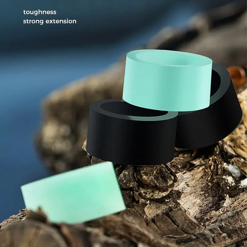 Luminous Ring Fishing Rod Handle Protective Case Anti-skid Ring Silicone Ring Rod Stop Ring O-ring Fishing Accessories