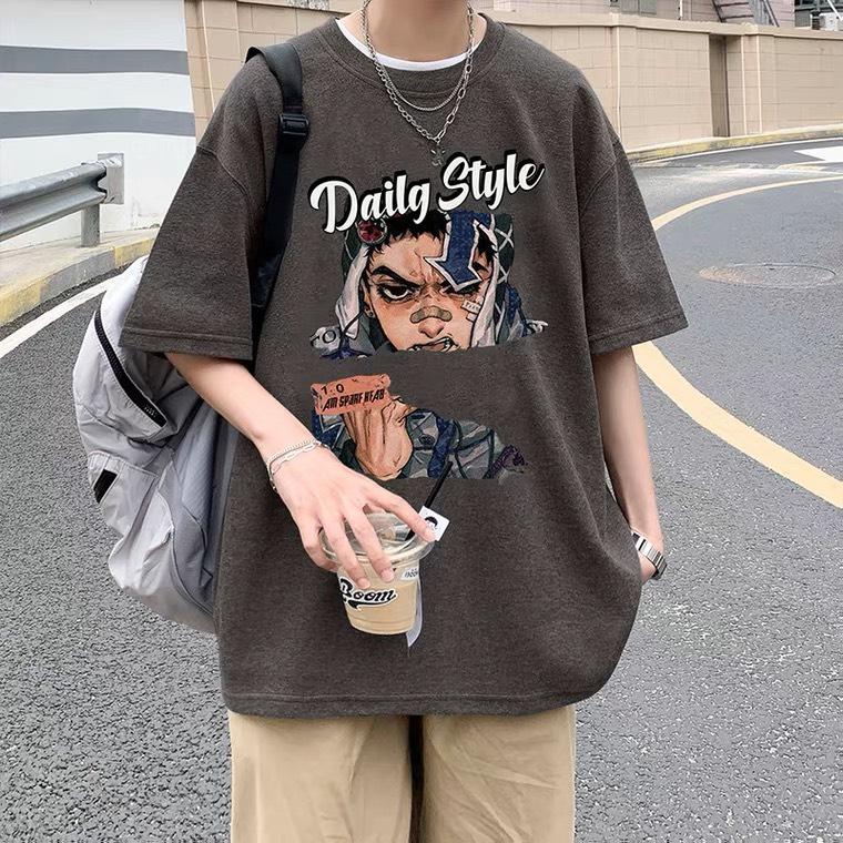 Product Introduction of SWELEE at0140 Áo thun nam nữ cotton form rộng tay lỡ unisex hình in daily style 15