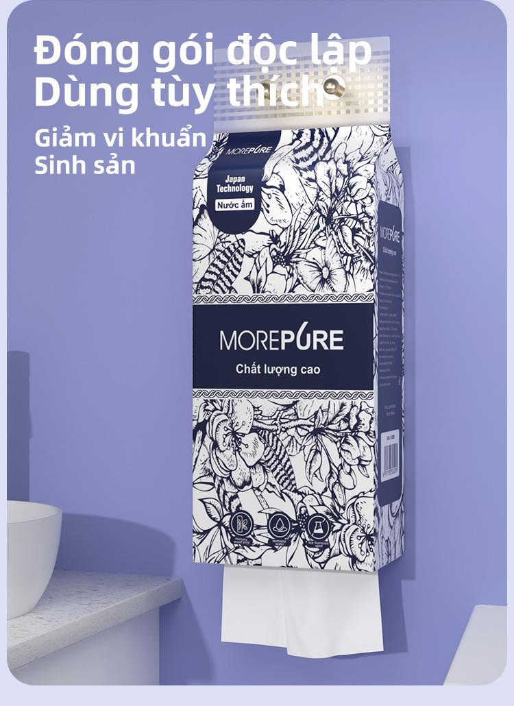 Product Introduction of (Mua 6 gói và nhận 3 móc miễn phí)Khăn giấy treo tường: được làm bằng chất liệu cao cấp, không sinh ra bụi giấy, bền khi tiếp xúc với nước, mang lại sự tiện lợi và an toàn hàng đầu. 3