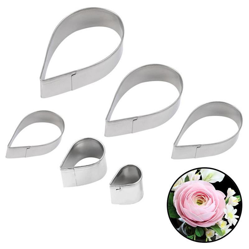 Product Introduction of [WWW] 6PCS/Set Rose Petal Mold for Cake Decor Fondant Sugarcraft Cutters Tools Mould 20