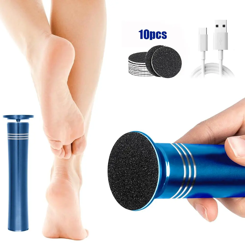 Rechargeable Electric Foot File, 1 Box Portable Handheld Wireless Foot Callus Remover, Multifunctional Personal Foot File Tool for Home & Nail Salon, Christmas Gift