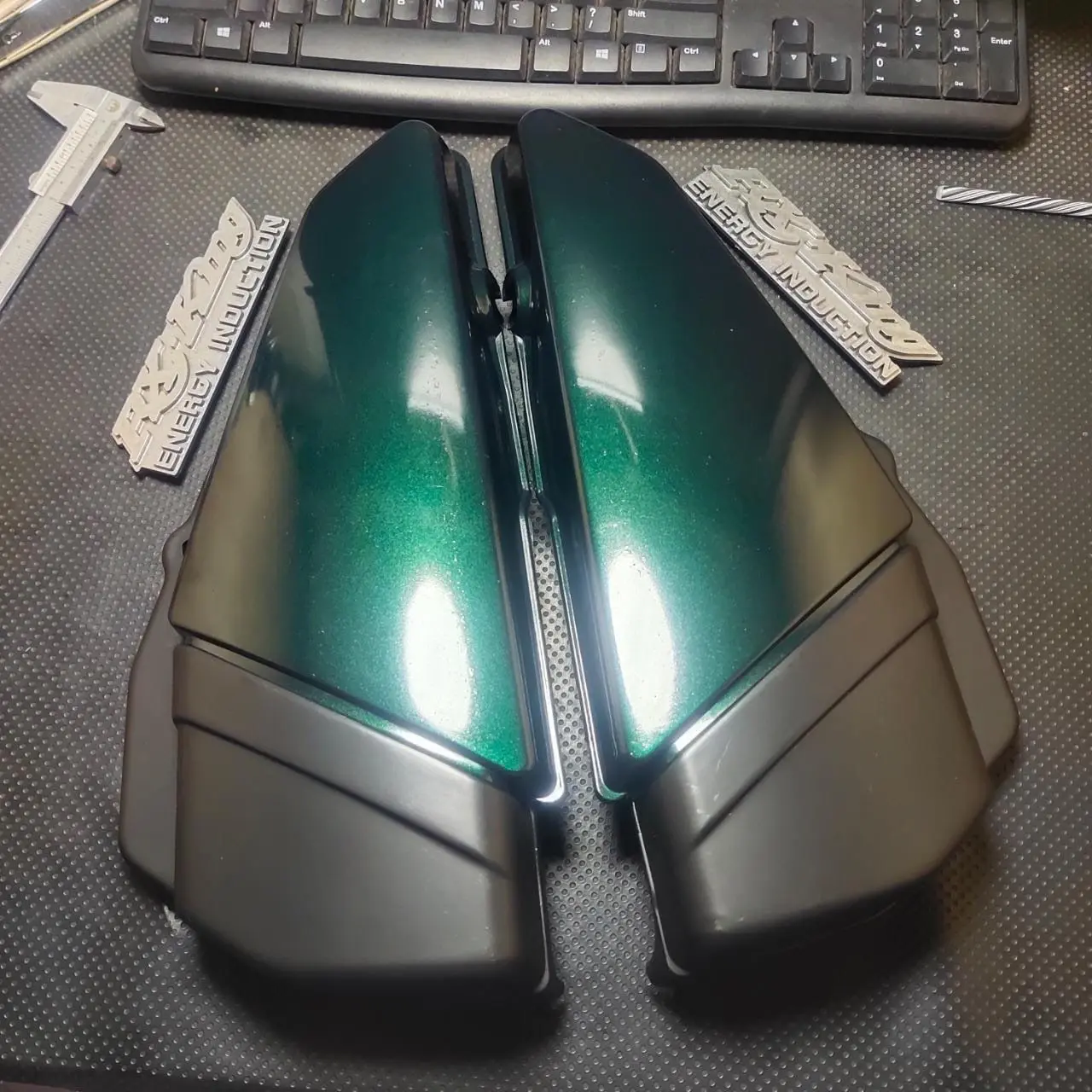 Bok aki Yamaha RX King hijau set kanan kiri cover tutup aki Yamaha RX King