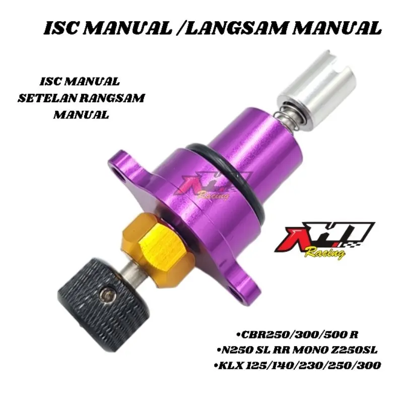 ISC IDLE SPEED CONTROL SETELAN LANGSAM MANUAL AEROX 155 NMAX VARIO BEAT SCOOPY SONIC CB150 CBR 150 PCX ADV CBR NINJA 250 XEON RC MIO M3 MIO J MIO GT XRIDE FINO FI XEON GSX 150 SATRIA FU Fi CRF SUPRA GTR 150 ISC THROTTLE BODY AH1 RACING 3