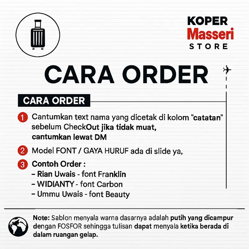 Masseri - Baggage Tag / Gantungan Tas Koper Custom Nama agar tidak tertukar saat perjalanan haji atau umroh dan travveling 2