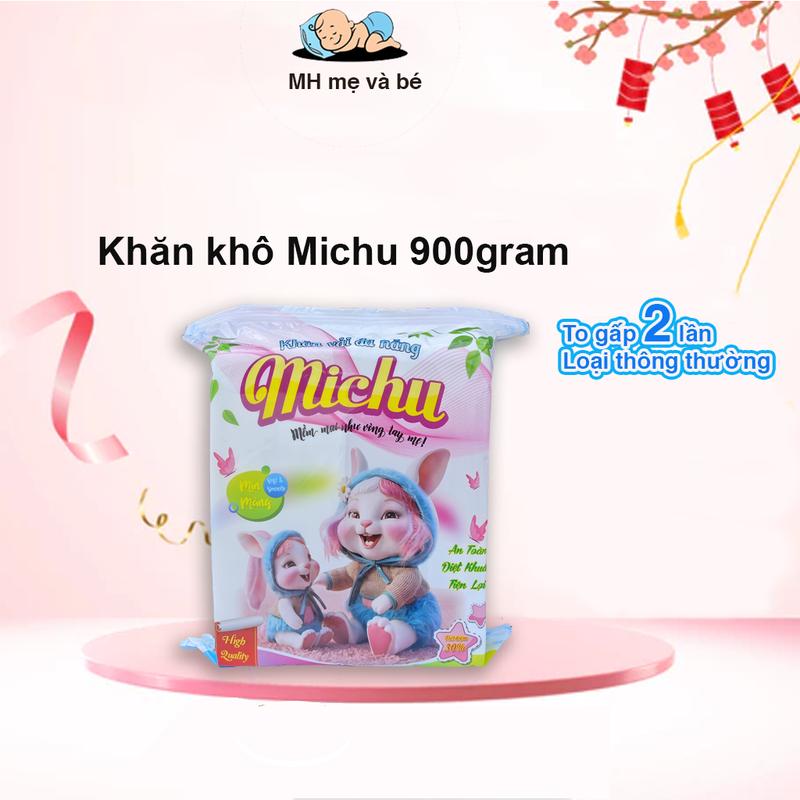 Khăn Khô MICHU 900 gram vải bi không xù Khăn Tắm Voi