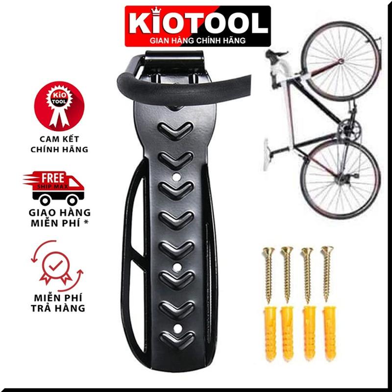Giá móc treo xe đạp gắn lên tường Kiotool chắc chắn tặng kèm vít nở dễ lắp đặt