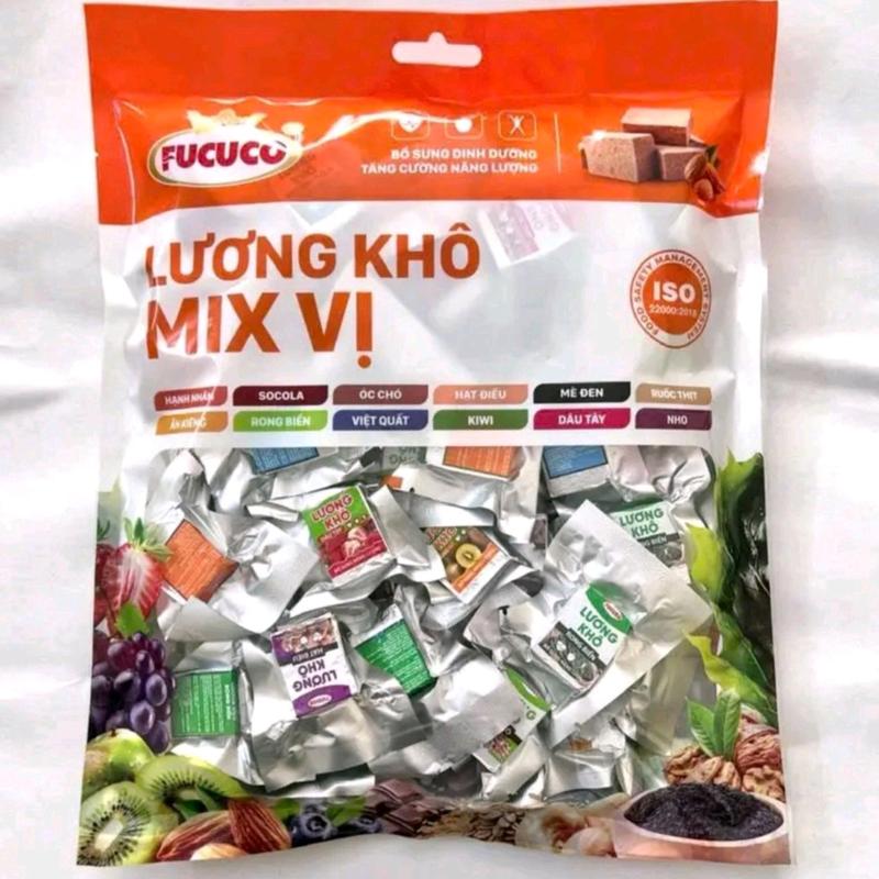 Túi 1kg Lương khô Mix vị Fucuco thơm ngon Ăn vặt Snack