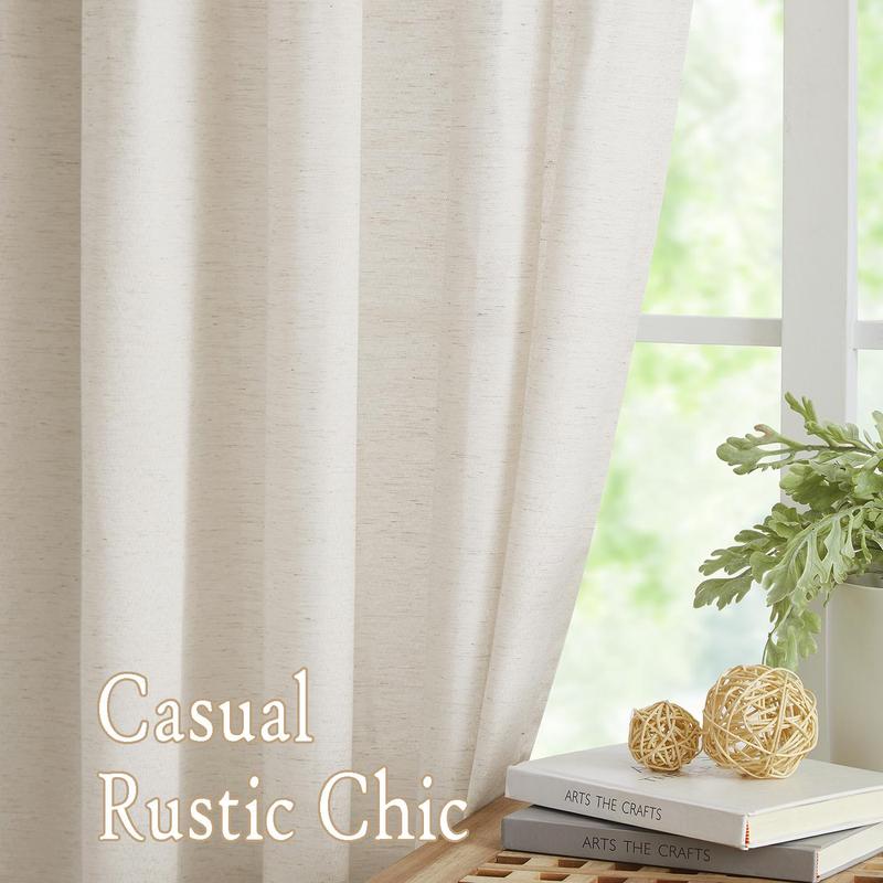 Solid Color Curtain, 2 Counts Minimalist Curtain Set for Room Decor, Dust-proof Window Curtain, Window Drapes for Home Living Room Bedroom, Home Decor 6