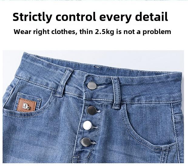 Product Introduction of New Muslim Women'S Short Skirt, Jeans, Fashionable And Versatile High Waisted Denim Skirt, Women'S Bag, Hip Button Skirt, Long Skirt ankle  length  denim  skirt 6