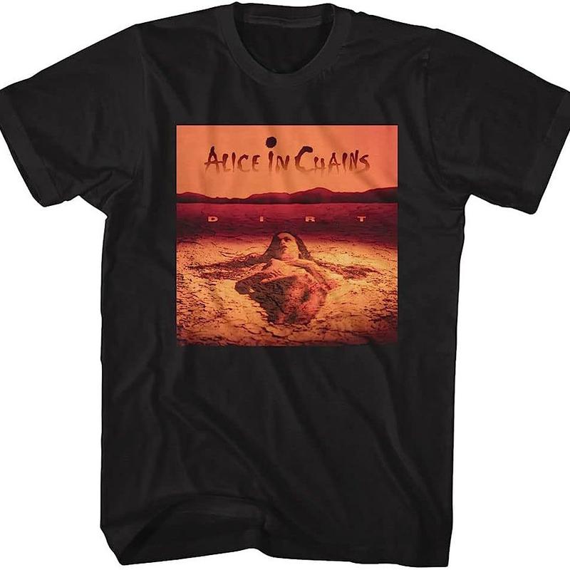 Áo Thun Nam ngắn Tay, Album Bụi Bẩn Màu Đen Alice Chain Rooster, Phong Cách Nhạc Thập Niên 90, Được Bán Bởi Alice Chain 3