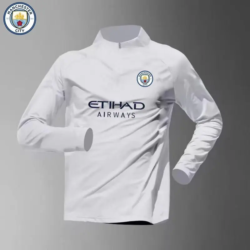 Trang Phục Tập Luyện Real Madrid, Dành Cho Nam, Lưới Và Thoáng Khí, Đồng Phục Bóng Đá, Áo Thể Thao Có Khóa Kéo, Nhanh Khô, Dài Tay, Madrid Cùng, Ngày Phát Hành: 2023 / 24 7