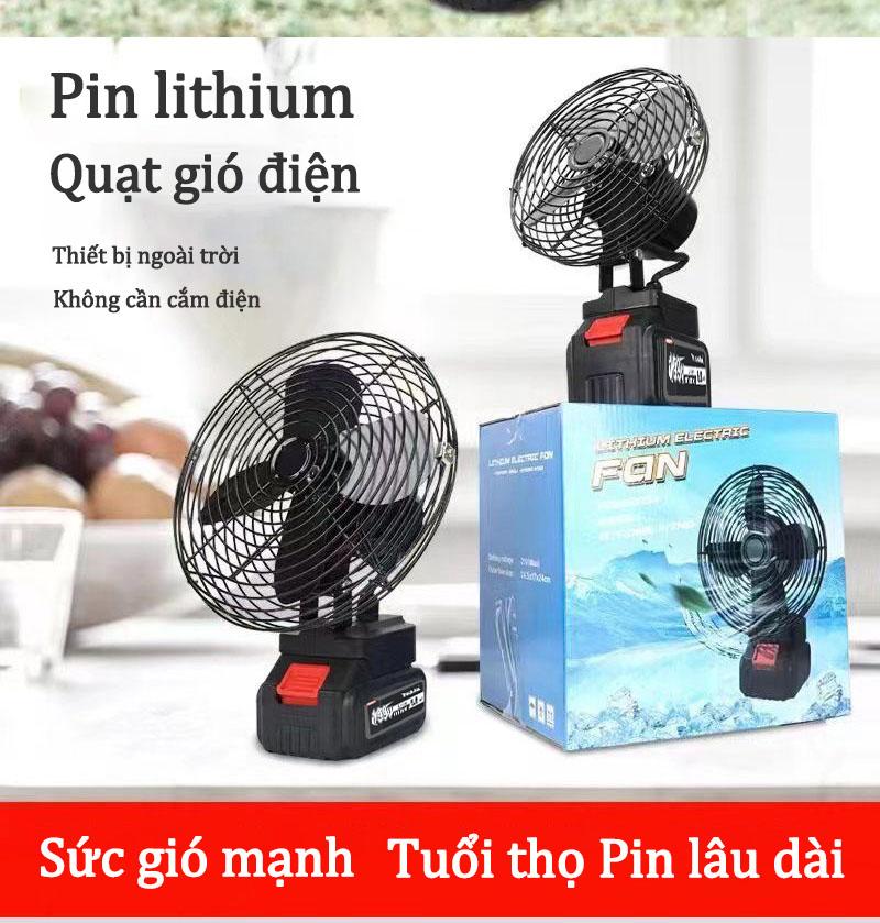 Product Introduction of Quạt Để Bàn Makita Nhật Bản,Quạt Tích Điện Di Động 10 Cell Sử,quạt 8 inch có,2 cấp độ gió-Chính Hãng 36