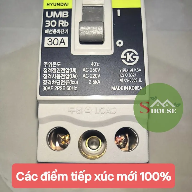 CB cóc chống chập 30A Hyundai nhập Hàn Quốc tồn kho chưa qua sử dụng 1