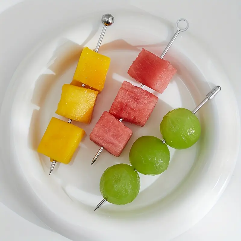 Tusuk Buah Cocktail Garnish Pin Stainless isi 10 3