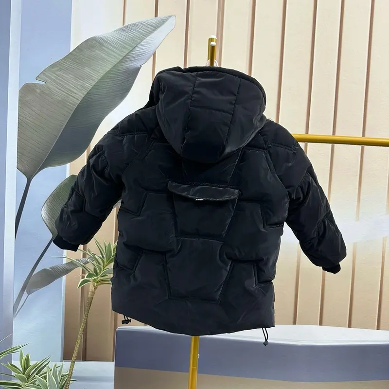 [15 - 48kg] Áo phao nhung lì LÓT LỤA , mũ có thể tháo rời, thiết kế sọc tay khỏe khoăn, phong cách năm 2024 4