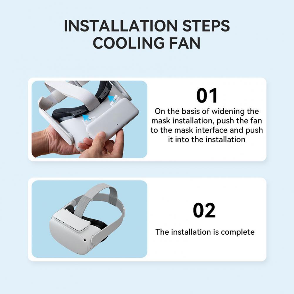 VR Ventilation Fan Strong Wind VR Radiator Fan Soft Anti-frog  Great VR Headset Air Circulation Radiator Facial Cover - Image 4