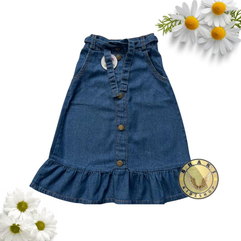 Rok Jeans Rempel Anak Perempuan Polos Fashion 2