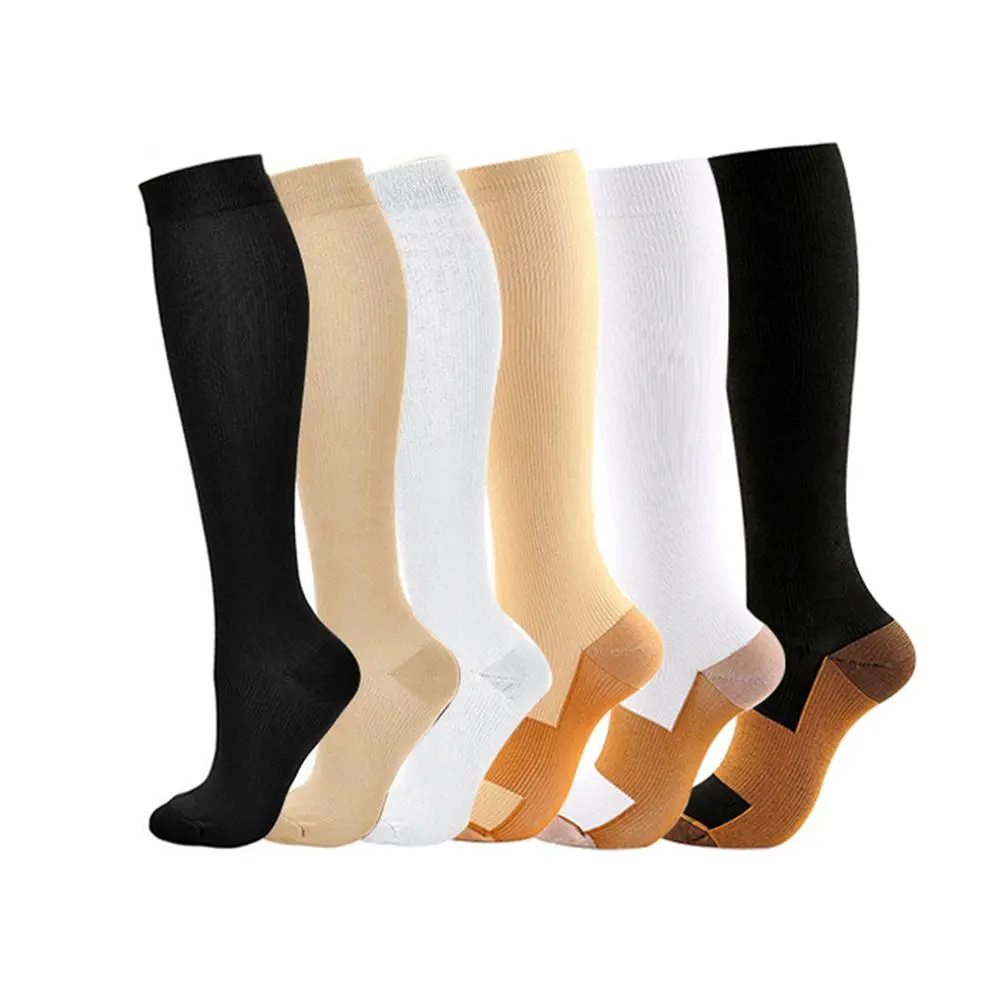 Unisex Compression Socks, 1 Pair Sports Socks, Socks for Running, Hiking and Recovery