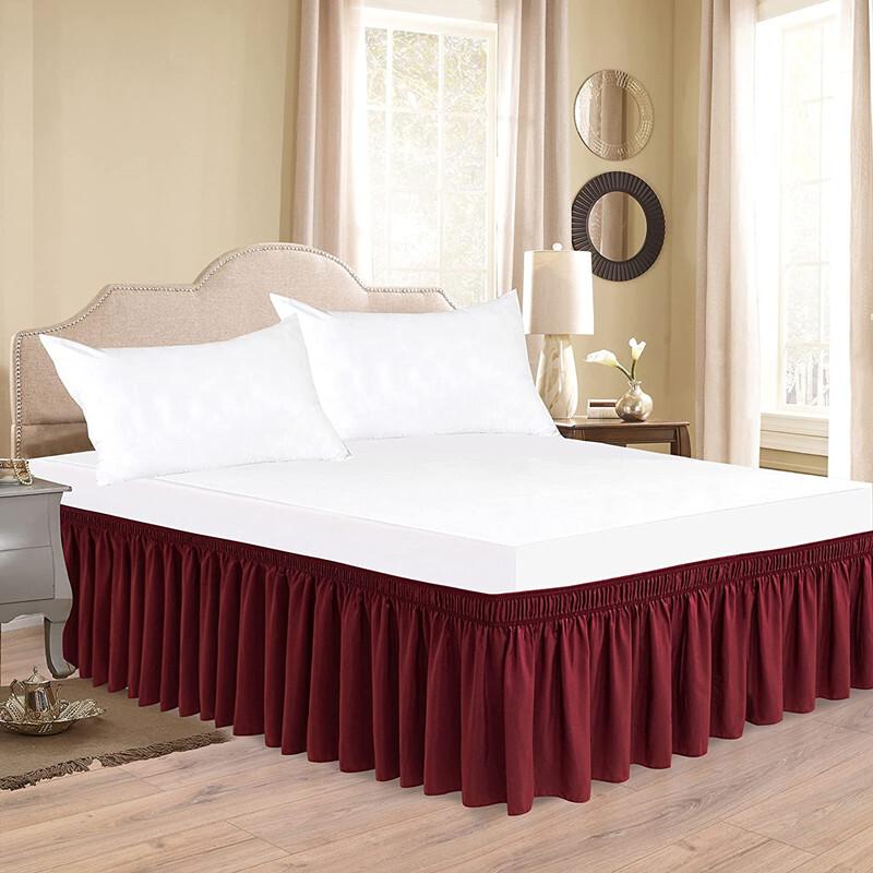 Product Introduction of Home Bedding Bed Skirt Elastic Bedsheet Bed Skirt Bed Cover Without Surface Couvre Lit Hotel Bedding Protector 36