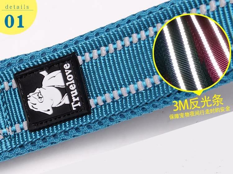 Product Introduction of Truelove Soft Pet Leash Reflective Nylon Mesh Padded Puppy Large Dog or Cat Walking Training 11 Color 200cm TLL2112 Dropshipping 15