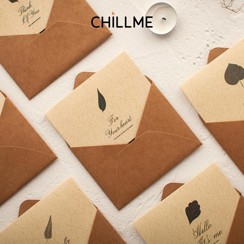 Thiệp giấy kraft vintage chúc mừng sinh nhật cảm ơn khách hàng người yêu đẹp
