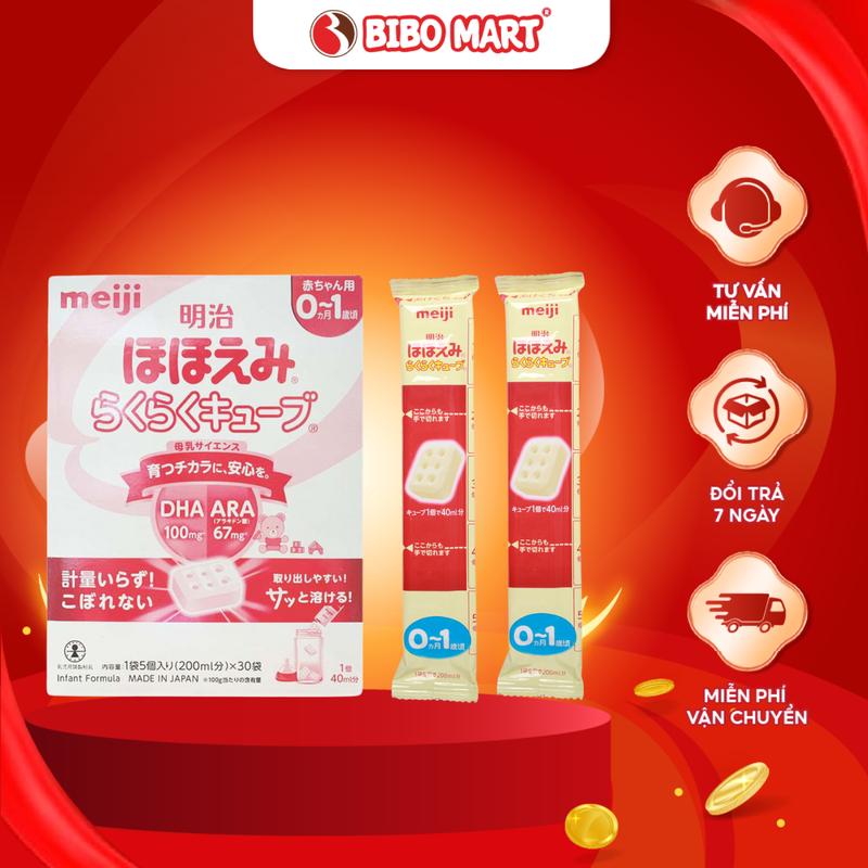 Sữa Meiji Thanh Tách Lẻ Nội Địa Nhật Số 0 Số 9 Thanh Lẻ Hỗ Trợ Phát Triển Não Bộ Tăng Sức Đề Kháng Cho Bé - Bibo Mart