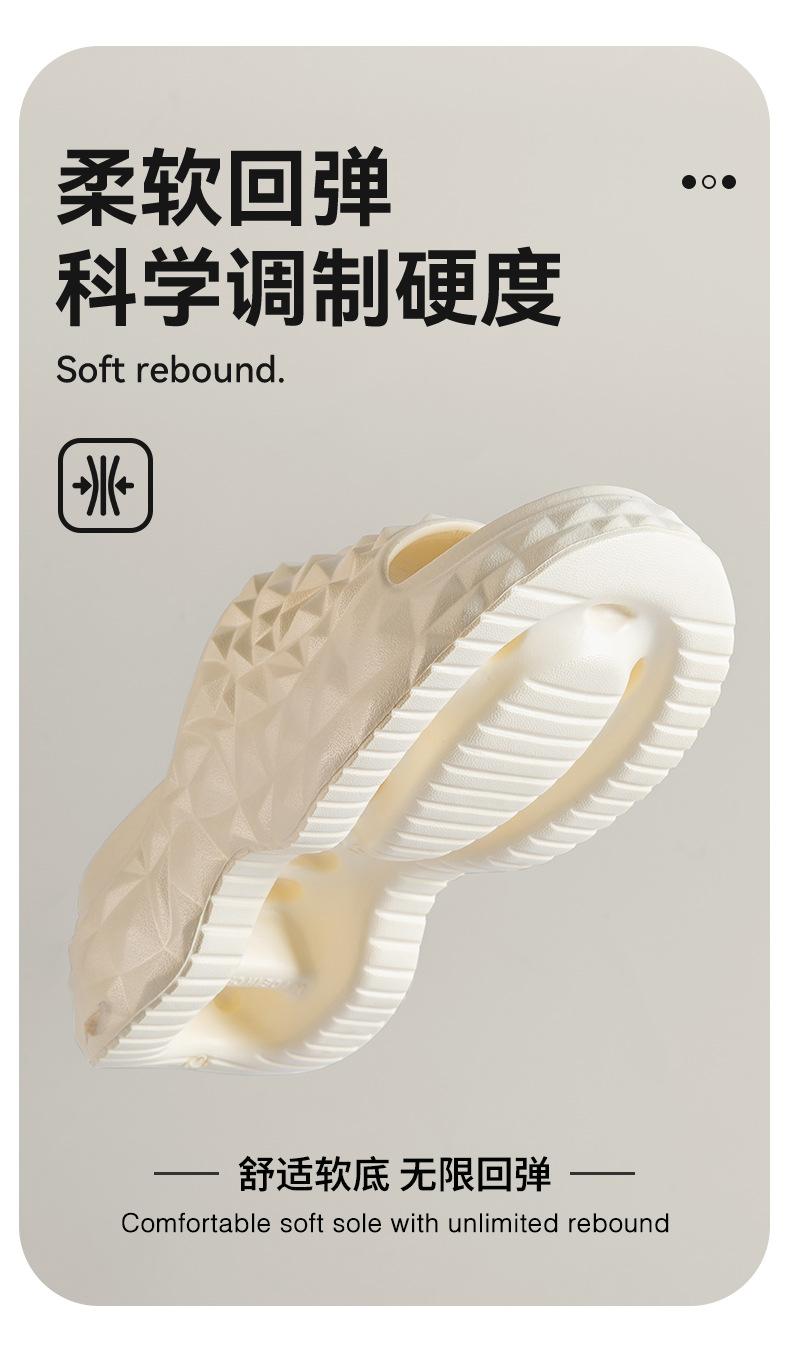 Product Introduction of Dép Lê Mùa Hè Cho Nữ, Đế Dày, Có Thể Đeo Ngoài Trời, Đế Đế Dày, Dép Quai Đơn Dép Lười Nửa Thời Trang Tăng Chiều Cao, Dép Dứa Người Nổi Tiếng Trên Internet Chống Trượt 7