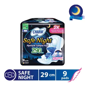 Charm Safe Night - Wing 29cm 9 Pads - 3 Packs