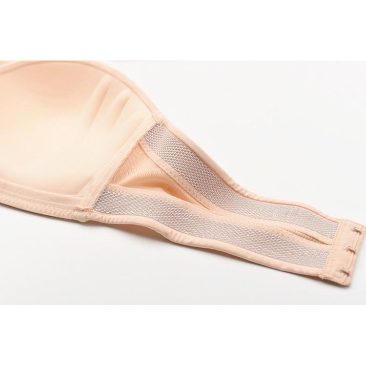 Strapless Bra,NonSlip Bra For Women Lace Embroidery Bra Push Up Bra-Smooth color 4