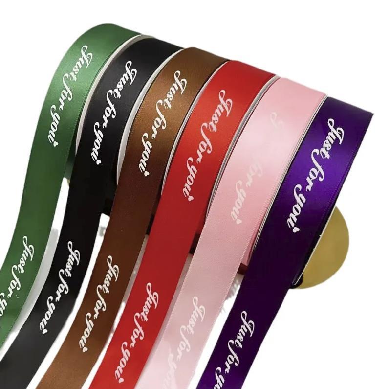 2.5cm (40 Yard/Roll) Letter Satin Ribbons Flower Baking Gif - TikTok ...