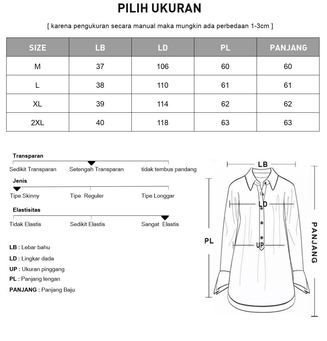 FADFAD blouse motif bergaris dengan lengan panjang gaya trendi untuk wanita elegant