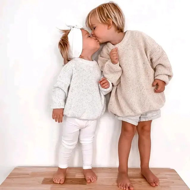 Sweater Rajut Anak Laki-laki/Perempuan Baju Fashion Pink - Size 2/S