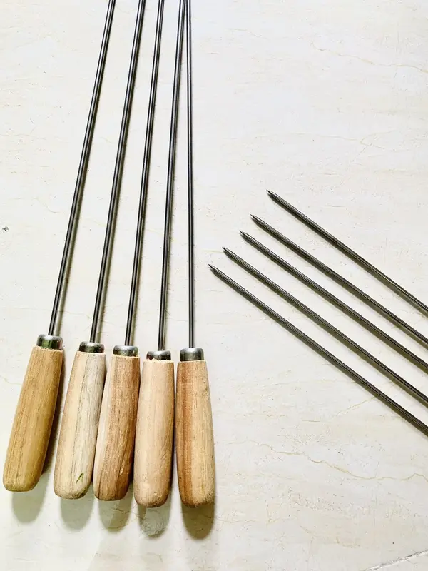 Que xiên nướng inox, nướng chả nướng hải sản, BBQ phục vụ tiệc nướng 4