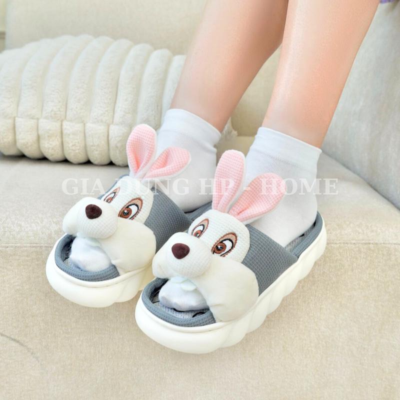 Dép HÌNH THÚ CƯNG Đi Trong Nhà, Thiết Kế Hoạt Hình Dễ Thương, Đế Bánh Mì Chống Trơn Trượt, Đi Trong Nhà, Thích Hợp Cho Nam Nữ Và Cặp Đôi Gia Dụng HP HOME