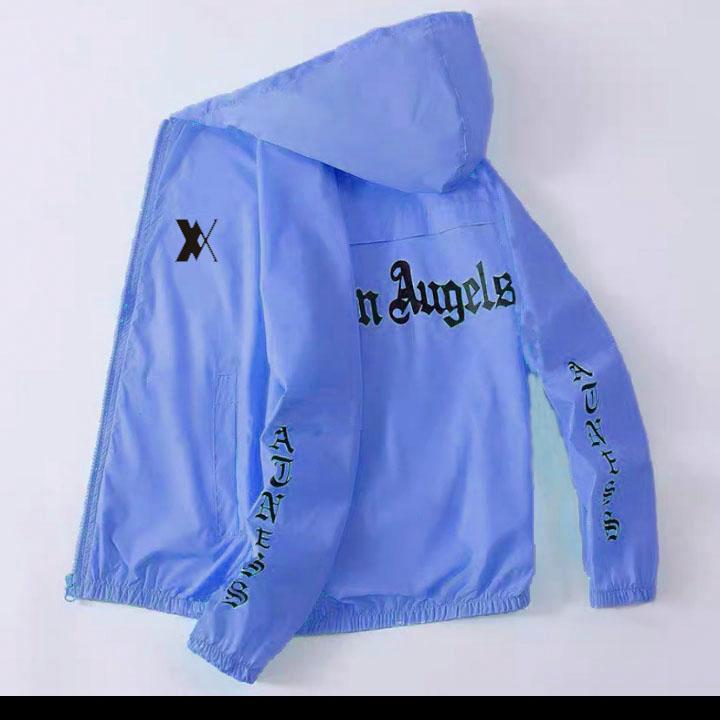 Áo Khoác Dù Nhẹ Nam Nữ 2 Lớp In Augels Tay Dài Dài Tay Menswear Jacket gió chống