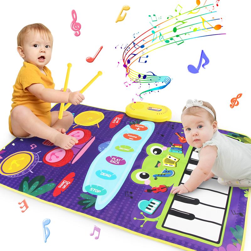 Tapis De Toilette Piano Musical – Tapis Antidérapant Avec Clavier Interactif – Arrêt Auto 30s – Sans Batterie – 60x48 Cm