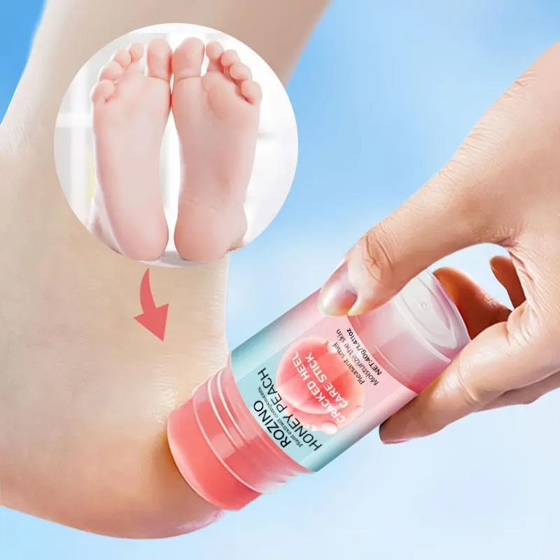 Honey Peach Cracked Heel Care Stick, Moisturizing Foot Care Stick, Quickly Care Stick for Dry and Cracked Skin, Suitable for Women & Men, Moisturizer, Body Care, Moisturize The Skin 2
