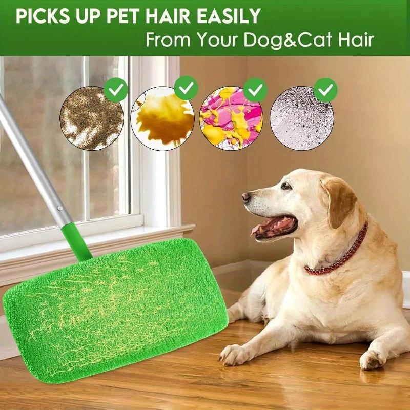 Miếng Lót Thay Thế Cây Lau Nhà, Cao Cấp, Có Thể Tái Sử Dụng, Bộ 4 Cái, Có Thể Giặt Được, Bền, Hấp Thụ Cao, Thích Hợp Để Vệ Sinh Khô Và Ướt 9