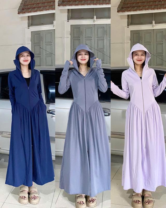 [Áo 2 Lớp] Áo Chống Nắng Nữ Chất Liệu Thun Hàn Mát Lạnh Chống Tia UV, Áo Chống Nắng Toàn Thân 6 Màu Lựa Chọn Women Top Sport Đồng