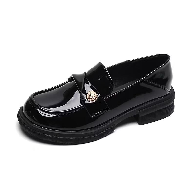 ￼[HÀNG CÓ SẴN] size 40-43 Giày da bóng đế bệt xoắn chéo đính đồng xu BIGSIZE 7