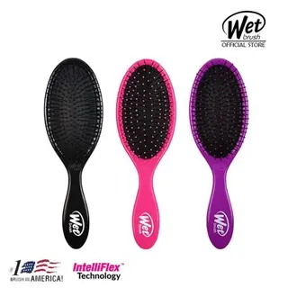 The Wet Brush & Wet Brush Mini Squirt - sisir rambut rontok - Pink-Purple-Black 2