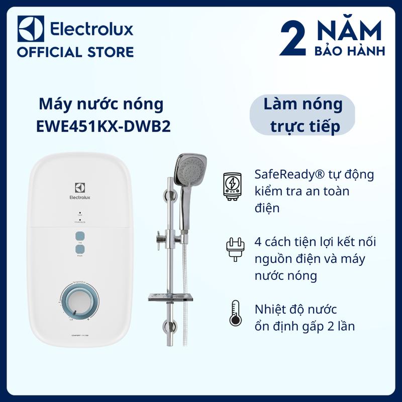  Máy nước nóng Electrolux ComfortFlowTM 500-EWE451KX-DWB2-Nhiệt độ nước ổn định an toàn 