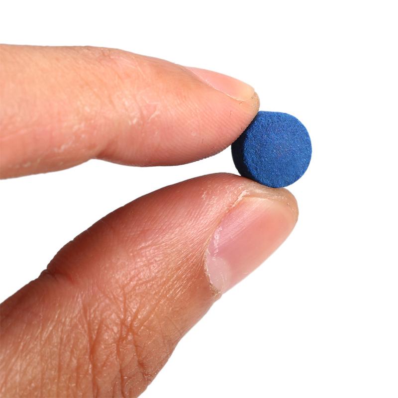 Đầu bi-a bằng da WL, 20 miếng, 10/12/13MM, đầu Xanh Biển một lớp mỏng với bột chống ẩm, phụ kiện bi-a # 464513 5