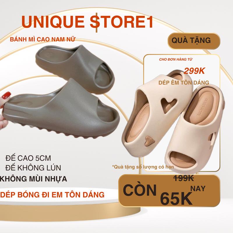 Product Introduction of Chính Hãng Dép bánh mì nam nữ Y.z bản vân nhám bản tim cao cấp 2024 Slipper DéP 1